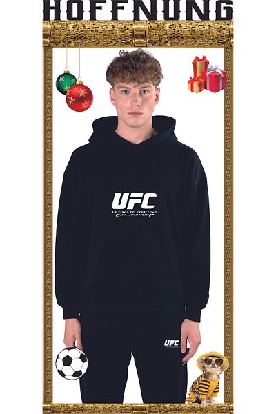 HOFFNUNG Full Hoodie Sport Team Kangaroo Tracksuit Combo Made of 3 Yarn
