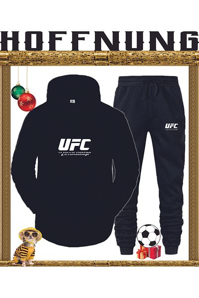 HOFFNUNG Full Hoodie Sport Team Kangaroo Tracksuit Combo Made of 3 Yarn