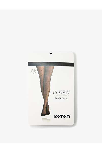 Koton Star Patterned Pantyhose 15 Den