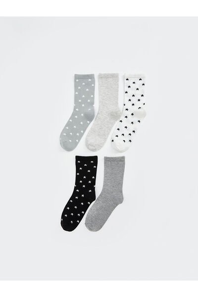 LC Waikiki Lcwk Star Patterned Women's Socks 5 Pack