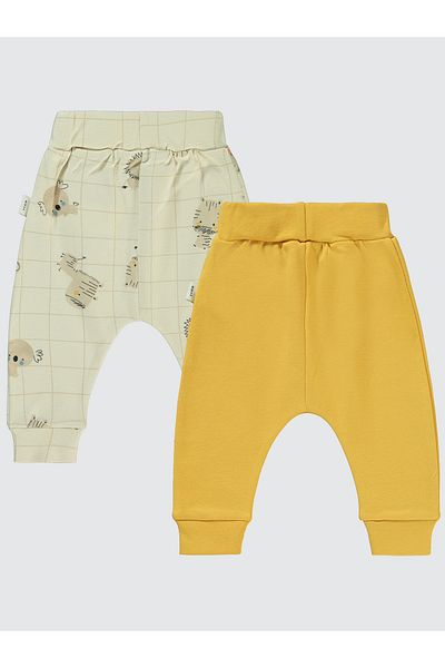 Civil Baby 6-18 Months Baby Boy Mustard Color 2-Piece Single Bottom Without Booties