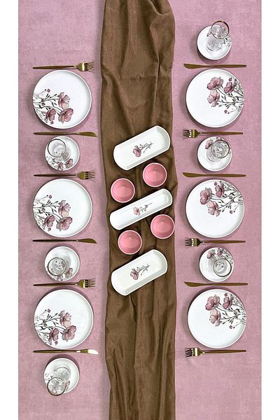 ERS Breakfast Set 19 Pieces 6 Persons Narşi?St Rose
