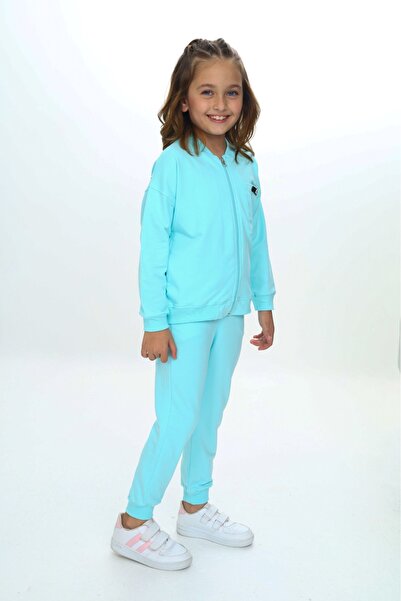 Toontoy Κοριτσίστικο κοστούμι αθλητικής φόρμας με τσέπη στο στήθος