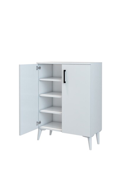 DMC Home Beyaz Ayakkabılık - 95x70x35 - %100 MDF