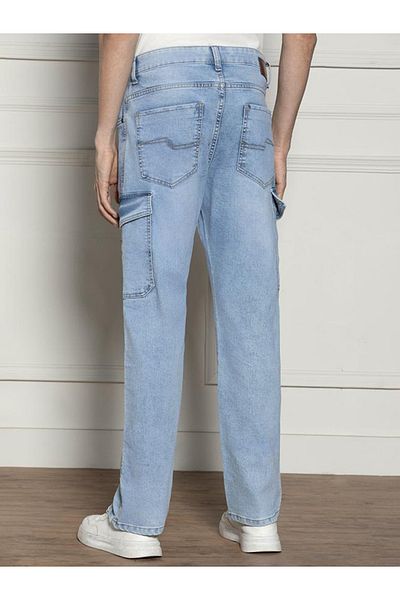 Dennis Lingo By Styli Mid Rise Relaxed Fit Light Fade Stretchable Jeans