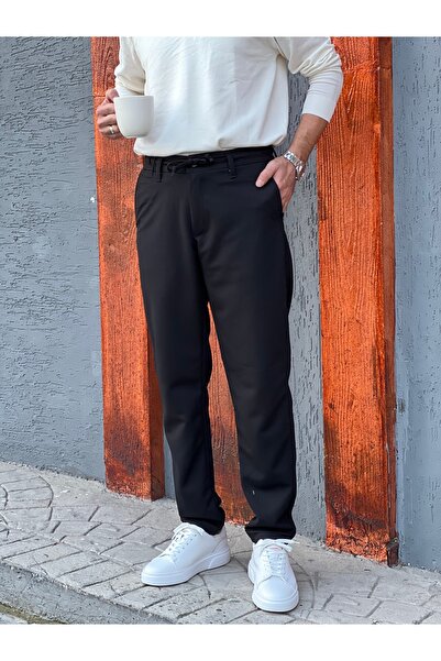 wamoss Erkek Beli Ipli Ve Lastikli Chino Pantolon İP11