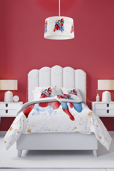 dekomingo Superman Baby and Children's Room Duvet Cover Set (Without Sheets)