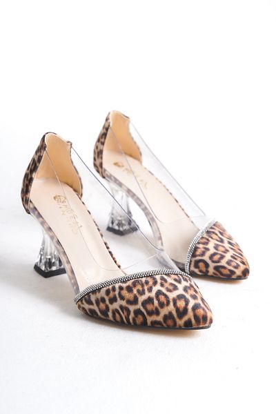 moda gim piatră leopard tocuri transparente sezon nou
