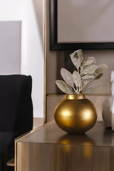 Evene Small Vase - Table Top and Home Decoration, Gold Antique Color Model 36