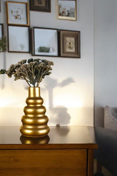 Evene Small Vase - Table Top and Home Decoration, Gold Antique Color Model 8