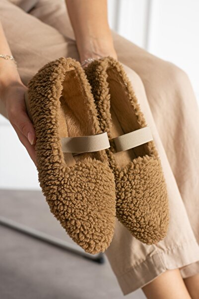 Moda Frato Modafrato MF-500 Lastikli Kadın Ev Babeti Ev Ayakkabısı Ev Botu Terlik