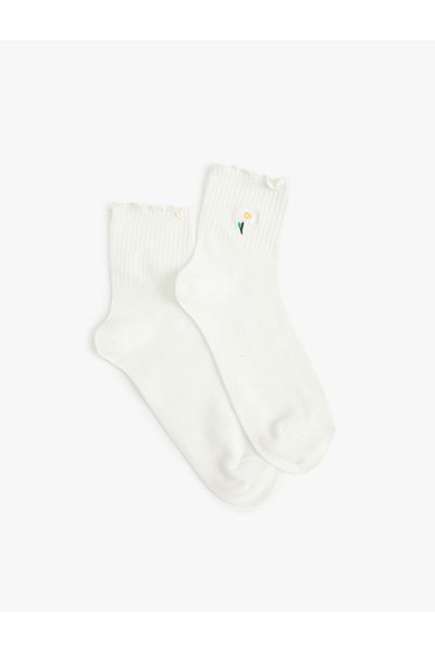 Koton Κεντημένες κάλτσες Daisy Sock