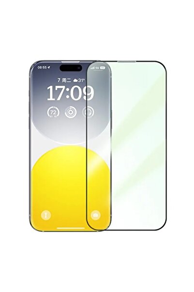 Ally Corning iPhone 15 Full Koruma Eye-Protection Tempered Cam Ekran Koruyucu...