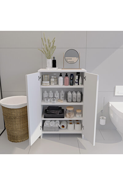 ygdecor Banyo Düzenleyici Mutfak Rafı Banyo Dolabı Çok Amaçlı Dolap 5 Katlı M...