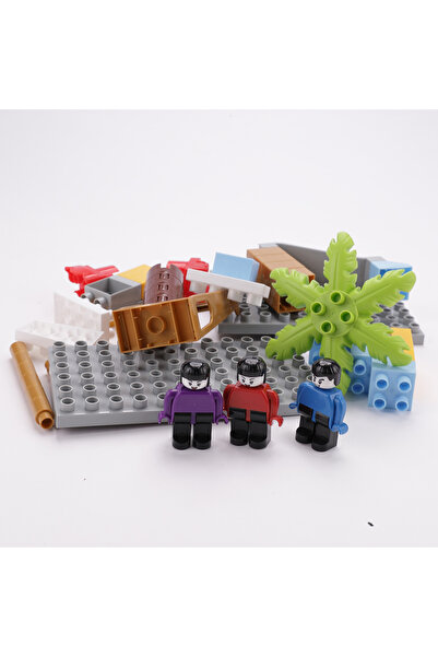Fab N Funky House Building Blocks Set - 53 Pieces, Educational Creative Toy for Kids, Imaginative Play