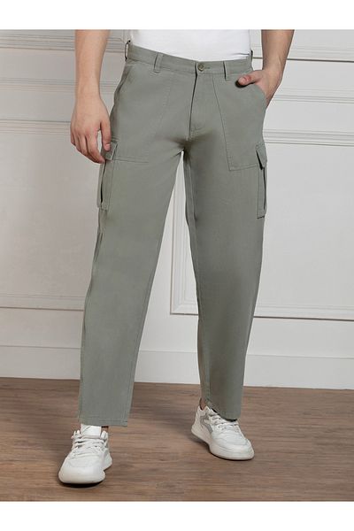 Dennis Lingo By Styli Solid Stretchable Cargo Trousers