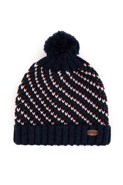 U.S. Polo Assn. Boy's Navy Blue Beret 50292961 -Vr033