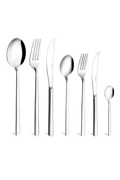 Jumbo 2900 Vannes 84 Pieces 12 Person Cutlery Set