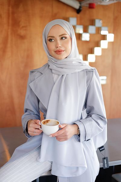 QASSA SHAL Cotton Plain Shawl - Line Series