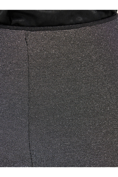 Styli Glitter Look Stretch Flared Pants