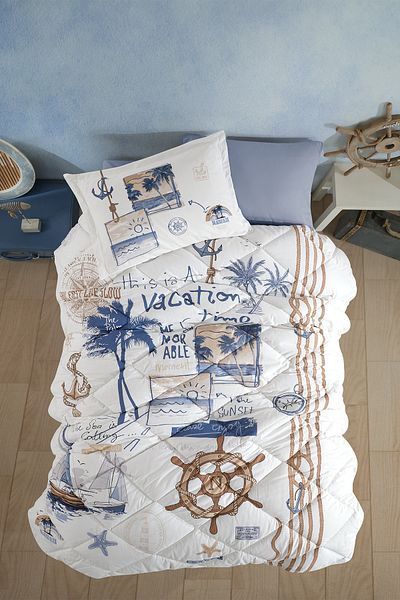 Clasy Ranforce Hawaii - 100% Cotton Single Sleeping Set