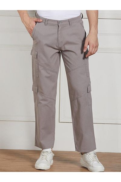 Dennis Lingo By Styli Cotton Lycra Stretchable Relaxed Fit Cargo Trousers