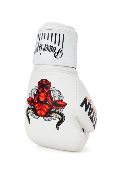 Titan Sport Titan Sport White Anger Bull Patterned Set Fgr Model-15 Boxing Gloves