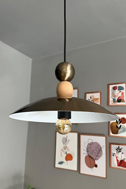 Bamyum Bright Eskitme Boncuk Avize Tekli Sarkıt Salon Kuaför Cafe Dekoratif Aydınlatma Pastane