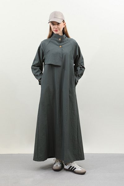 ZÜLAYS Anthracite Parachute Dress - Half Windbreaker