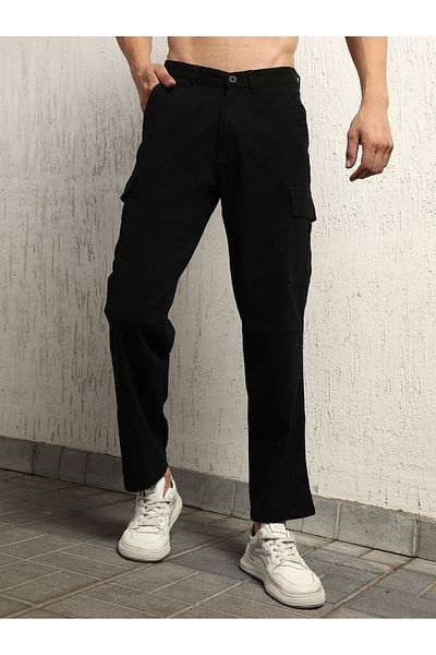 Hubberholme By Styli Straight Leg Mid Rise Cargo Pants