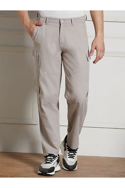 Dennis Lingo By Styli Cotton Lycra Stretchable Relaxed Fit Cargo Trousers