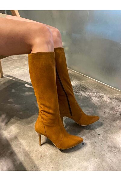 LA PASSION TABA SÜET TOPUKLU ÇİZME