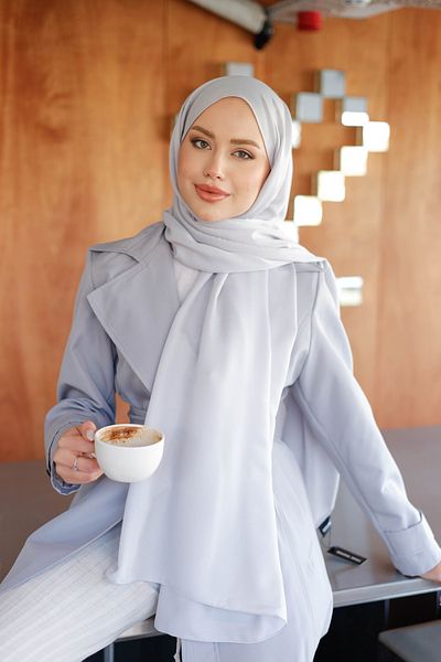 QASSA SHAL Cotton Plain Shawl - Line Series