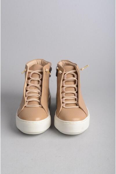 SEÇ KUNDURA Γυναικείες αθλητικές μπότες από ΓΝΗΣΙΟ ΔΕΡΜΑ - SELECT 2402, Nude