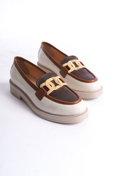 GNS Shoes Garni Buckle Genuine Leather Women's Loafer Shoes