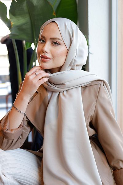 QASSA SHAL Cotton Plain Shawl - Line Series