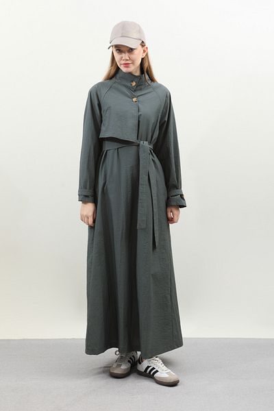 ZÜLAYS Anthracite Parachute Dress - Half Windbreaker