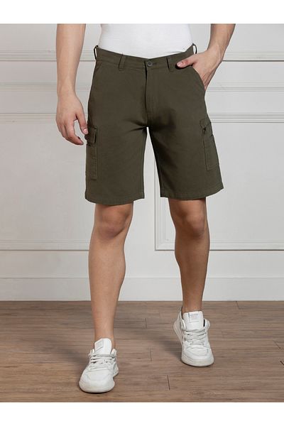 Dennis Lingo By Styli Relaxed Fit Mid Rise Cargo Pockets Shorts