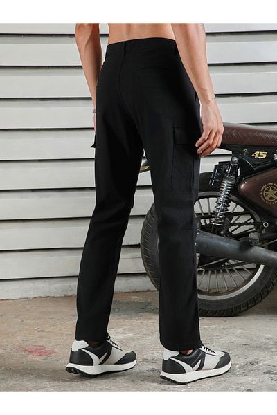 High Star By Styli Straight Leg Mid Rise Cargo Pants