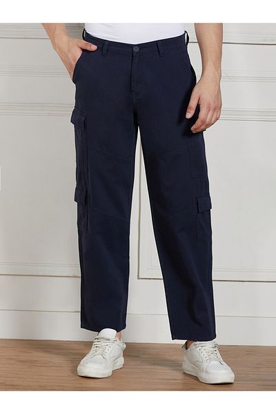 Dennis Lingo By Styli Cotton Lycra Stretchable Relaxed Fit Cargo Trousers