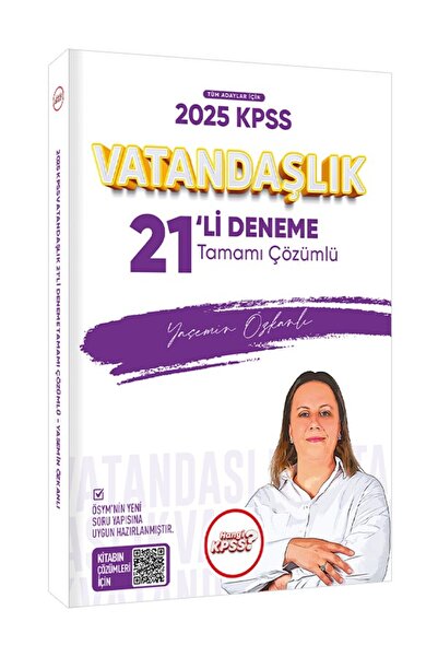 Hangi KPSS 2025 Kpss Vatandaşlık 21li Deneme Tamamı Çözümlü Yasemin Özkanlı