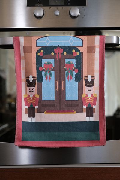 moris home CHRISTMAS PATTERNED SET OF 3 30X50 KITCHEN TOWELS