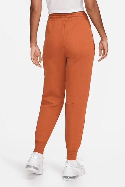 Nike Αθλητικά ρούχα Tech Fleece Standard Fit Mid Rise Jogger Γυναικείο Φούτερ Πορτοκαλί
