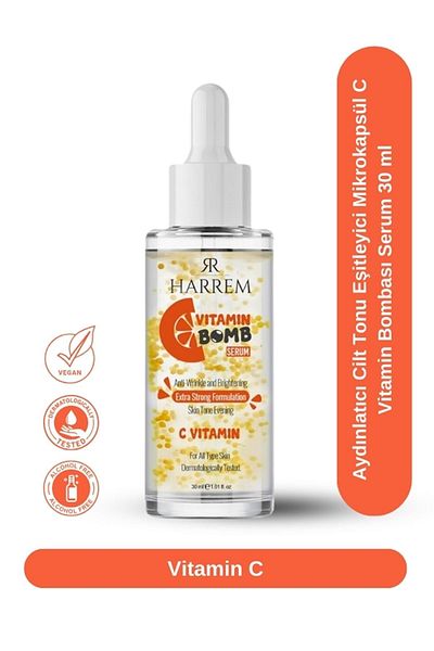 Harrem Brightening Skin Tone Equalizing Micro Capsule Vitamin C Bomb Serum 30 ml