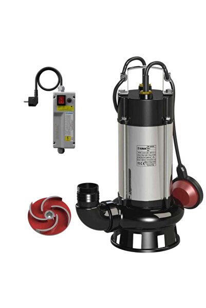 Sumak SDT 10/2  Paslanmaz Gövdeli 0.75 KW - 1 HP Foseptik Dalgıç Pompa TRİFAZE (380v)