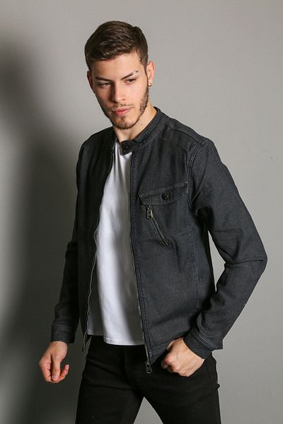 LTC Jeans Ανδρικό τζιν μπουφάν με φερμουάρ τσέπης