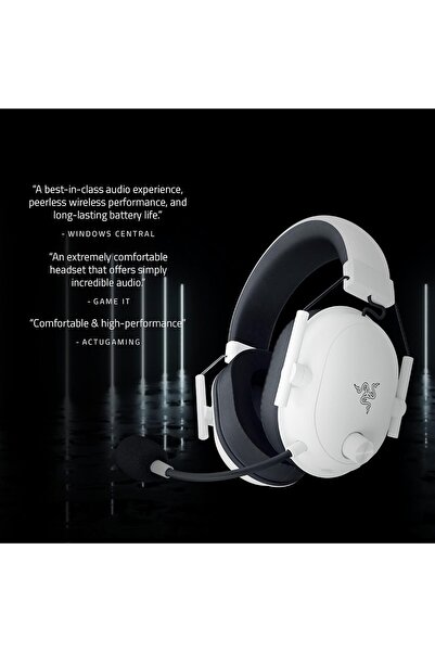 RAZER BlackShark V2 HyperSpeed Wireless Gaming Headset (2.4 GHz, USB) - White