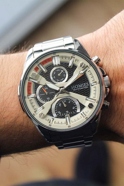 Homies Hm25124S01-2 Men's Watch with Steel Band