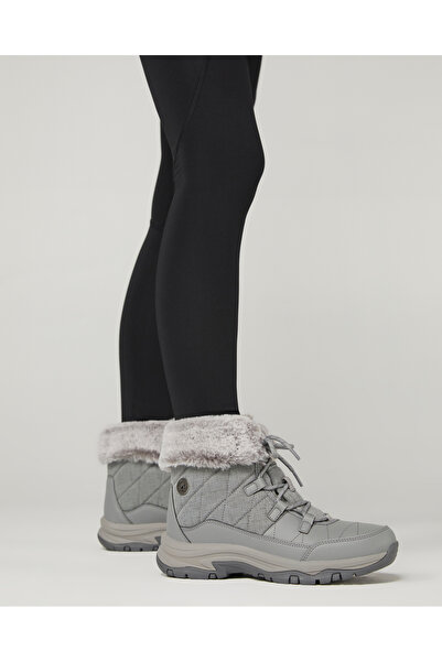 SKECHERS Trego - Winter Feelings Kadın Gri Kar Botu 167431 Gry