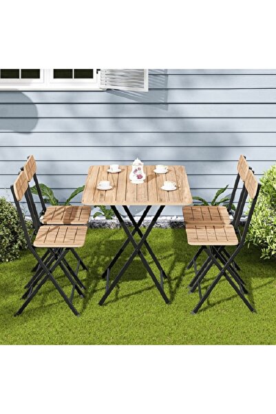 Güzelkan 4 Kişilik Bistro Takım Bahçe Masa Sandalye